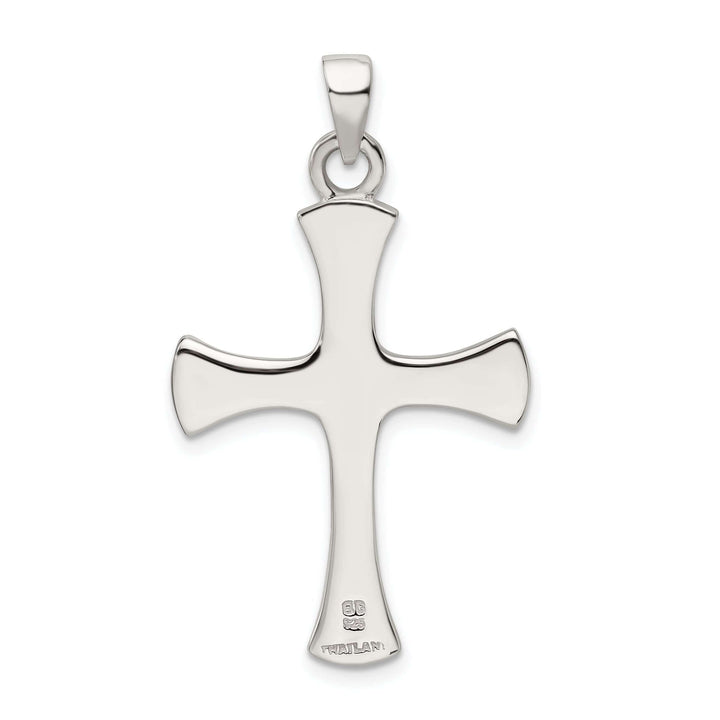 Lovely Rita's Pendants & Charms Sterling Silver Polished Finish Cross Pendant