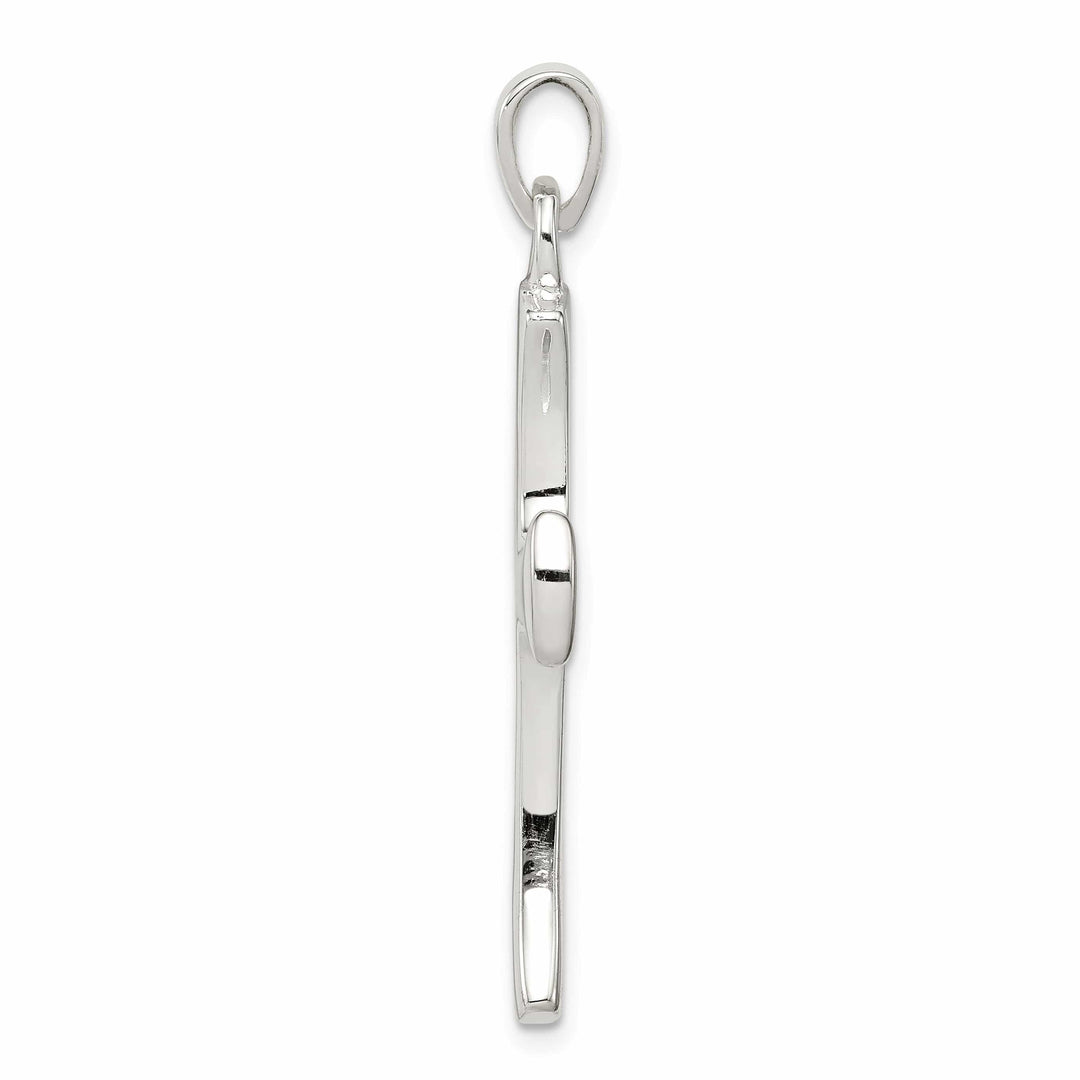 Lovely Rita's Pendants & Charms Sterling Silver Polished Finish Cross Pendant