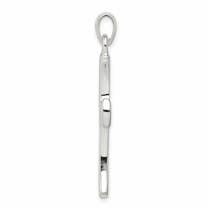 Lovely Rita's Pendants & Charms Sterling Silver Polished Finish Cross Pendant