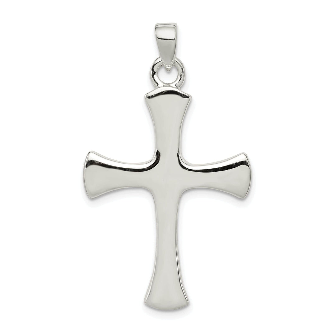 Lovely Rita's Pendants & Charms Sterling Silver Polished Finish Cross Pendant