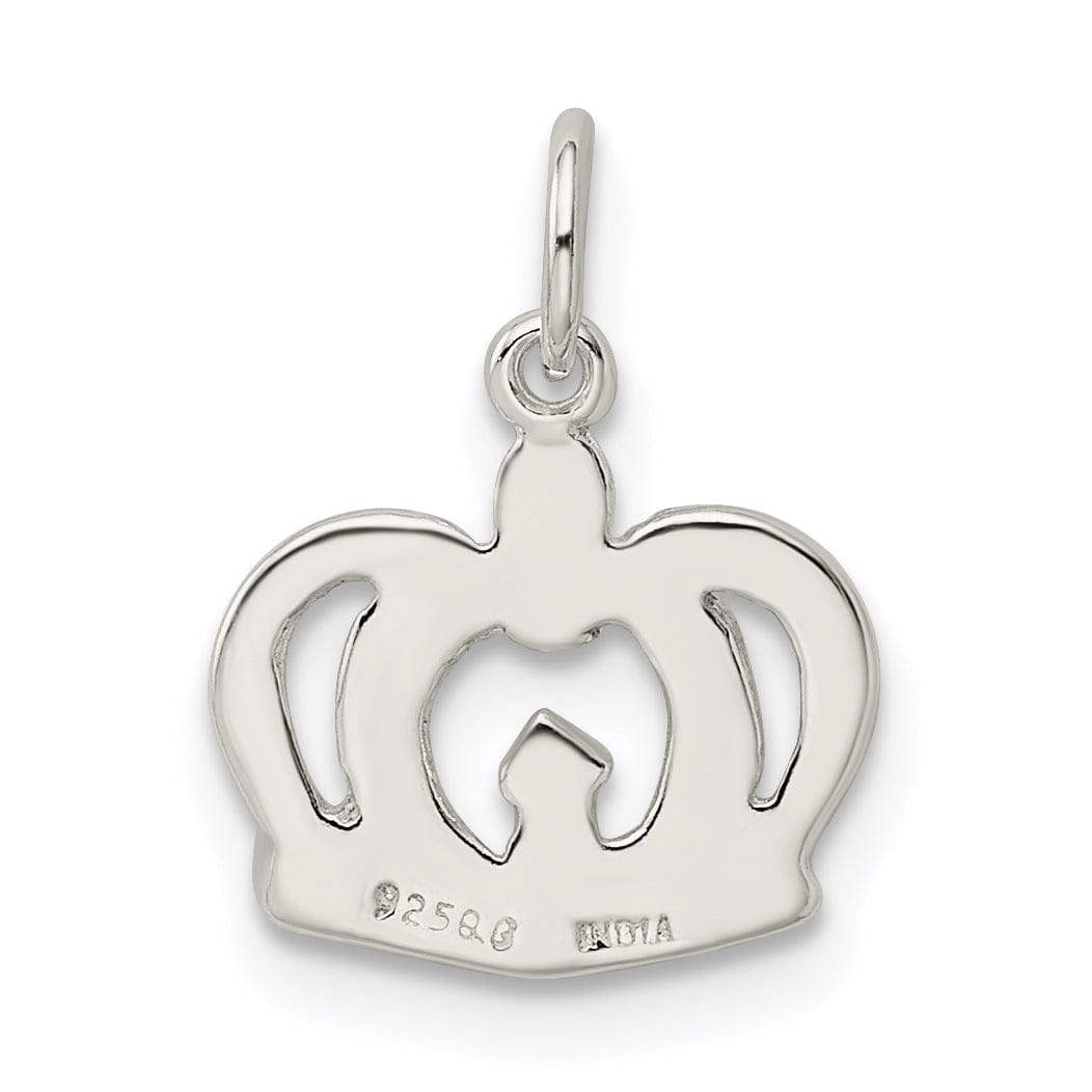 Lovely Rita's Pendants & Charms Sterling Silver Polished Finish Crown Charm
