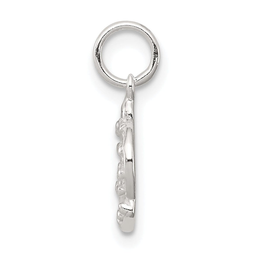 Lovely Rita's Pendants & Charms Sterling Silver Polished Finish Crown Charm