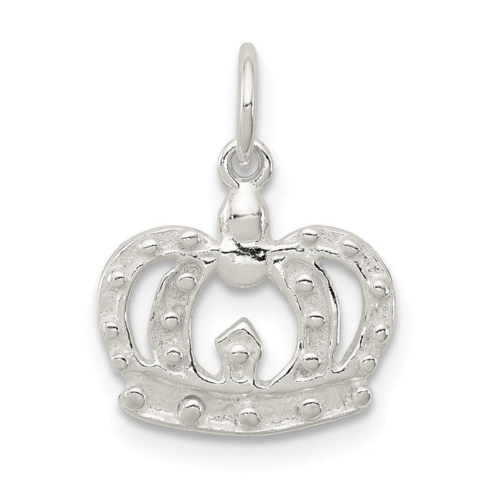 Lovely Rita's Pendants & Charms Sterling Silver Polished Finish Crown Charm