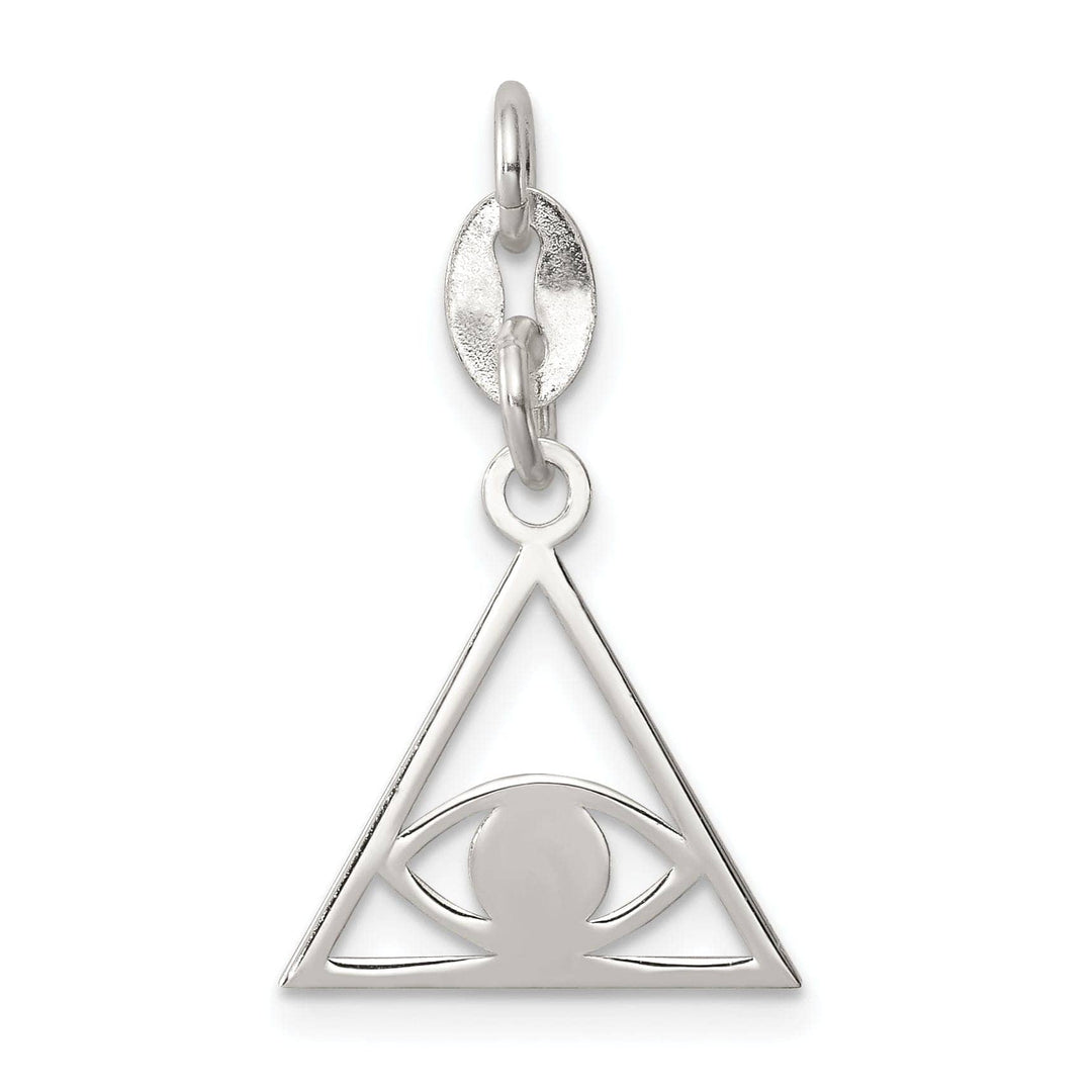 Lovely Rita's Pendants & Charms Sterling Silver Polished Finish Evil Eye Charm