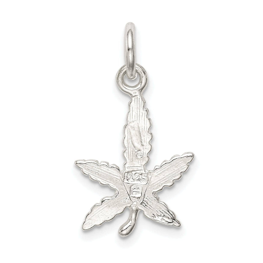 Lovely Rita's Pendants & Charms Sterling Silver Polished Finish Leaf Charm