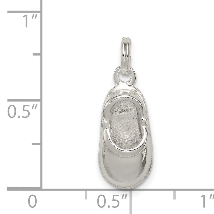 Lovely Rita's Pendants & Charms Sterling Silver Polished Finish Shoe Charm