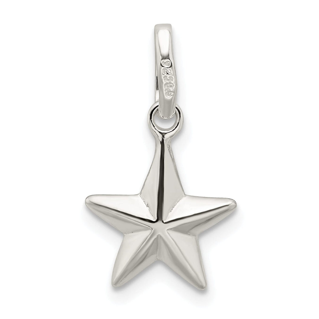 Lovely Rita's Pendants & Charms Sterling Silver Polished Finish Star Charm