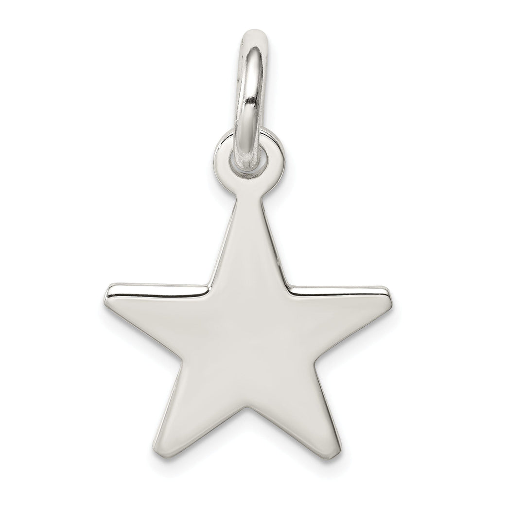 Lovely Rita's Pendants & Charms Sterling Silver Polished Finish Star Charm