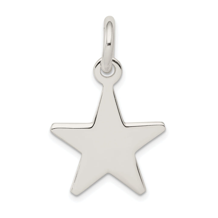Lovely Rita's Pendants & Charms Sterling Silver Polished Finish Star Charm