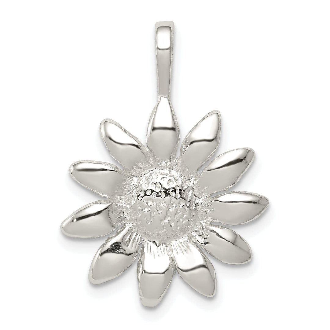 Lovely Rita's Pendants & Charms Sterling Silver Polished Finish Sunflower Charm