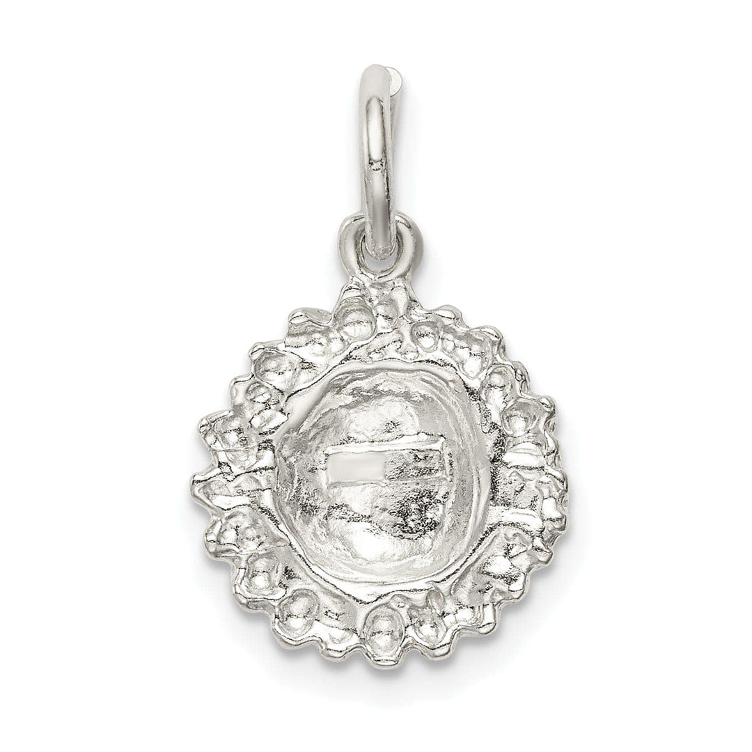 Lovely Rita's Pendants & Charms Sterling Silver Polished Finish Sunflower Charm