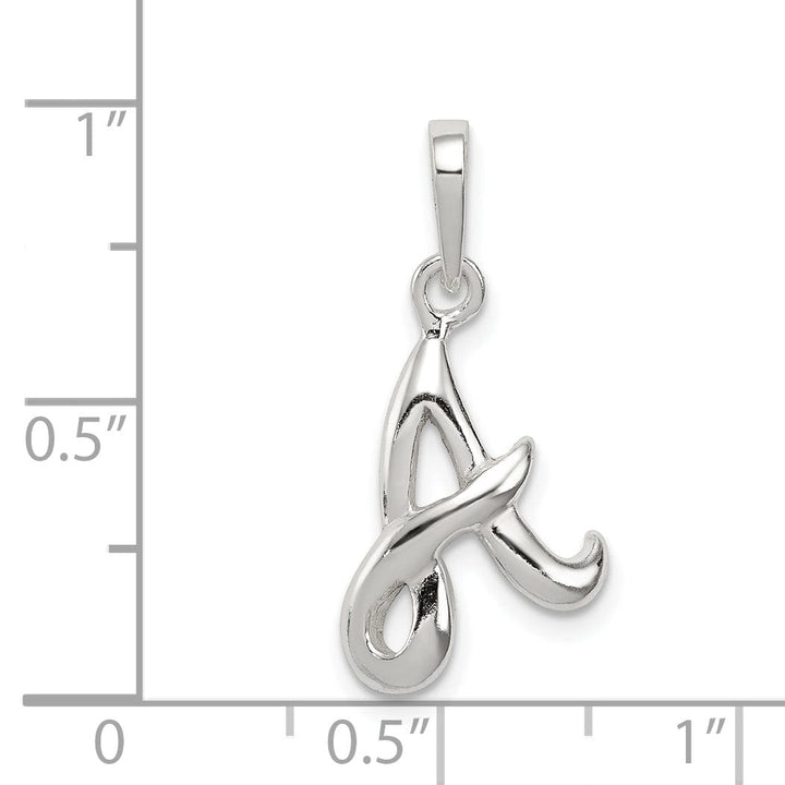 Lovely Rita's Pendants & Charms Sterling Silver Polished Initial A Pendant
