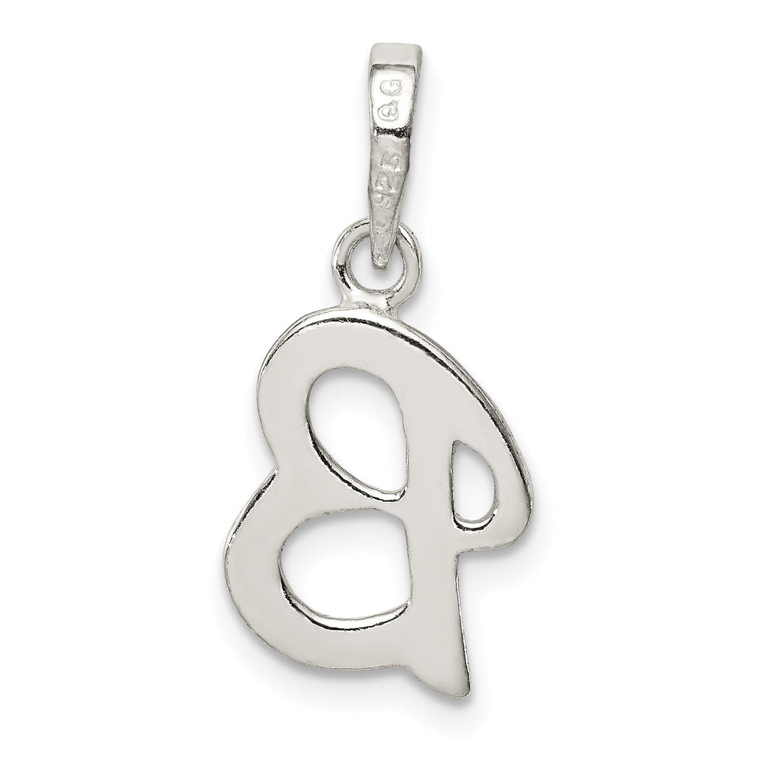 Lovely Rita's Pendants & Charms Sterling Silver Polished Initial B Pendant