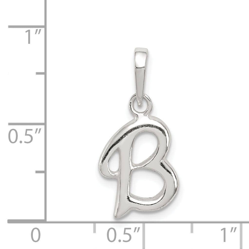 Lovely Rita's Pendants & Charms Sterling Silver Polished Initial B Pendant