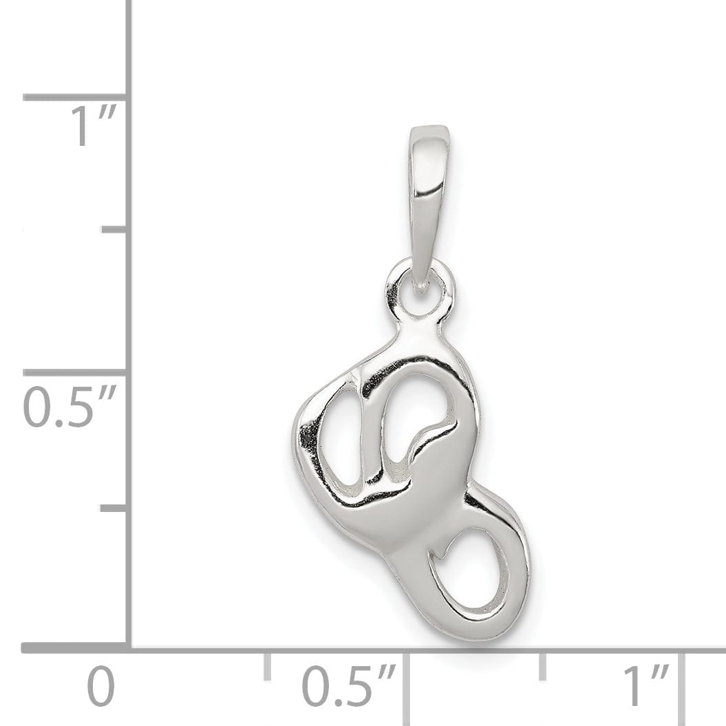 Lovely Rita's Pendants & Charms Sterling Silver Polished Initial C Pendant