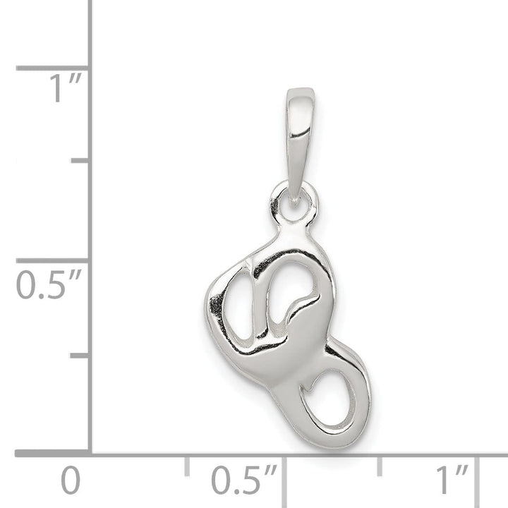 Lovely Rita's Pendants & Charms Sterling Silver Polished Initial C Pendant