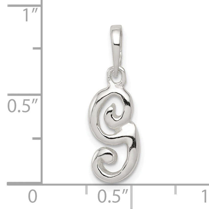Lovely Rita's Pendants & Charms Sterling Silver Polished Initial G Pendant