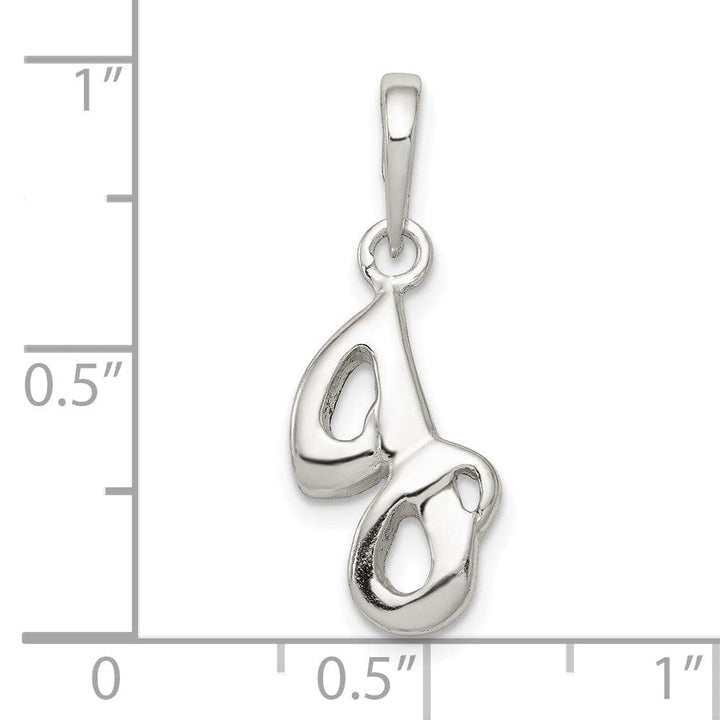 Lovely Rita's Pendants & Charms Sterling Silver Polished Initial J Pendant