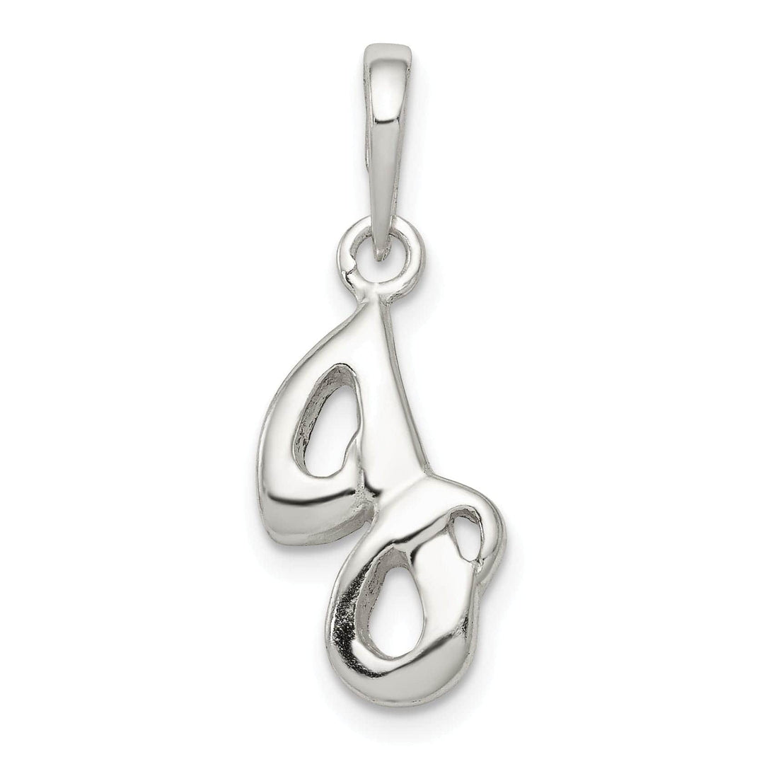 Lovely Rita's Pendants & Charms Sterling Silver Polished Initial J Pendant