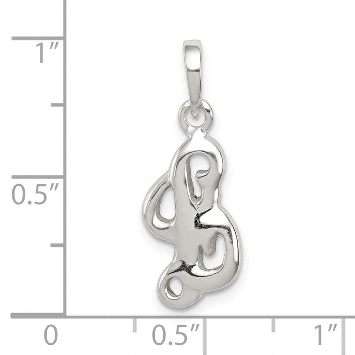 Lovely Rita's Pendants & Charms Sterling Silver Polished Initial L Pendant