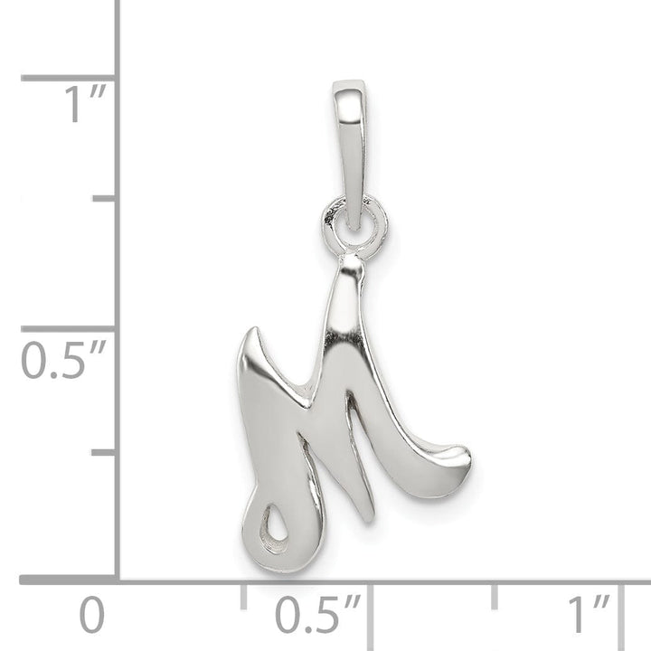 Lovely Rita's Pendants & Charms Sterling Silver Polished Initial M Pendant
