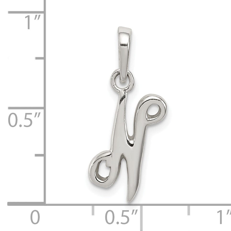 Lovely Rita's Pendants & Charms Sterling Silver Polished Initial N Pendant