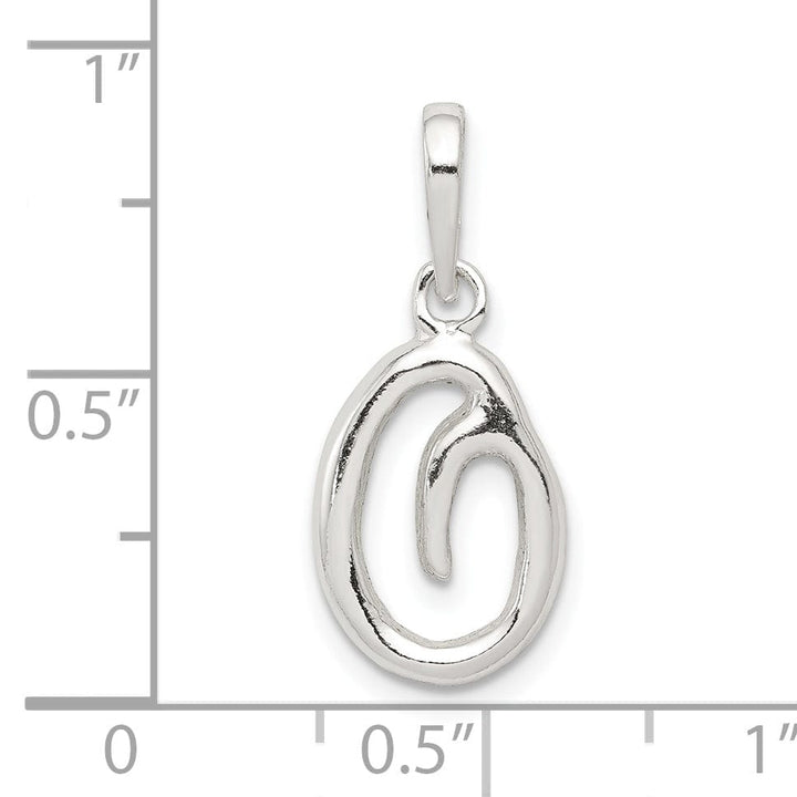 Lovely Rita's Pendants & Charms Sterling Silver Polished Initial O Pendant