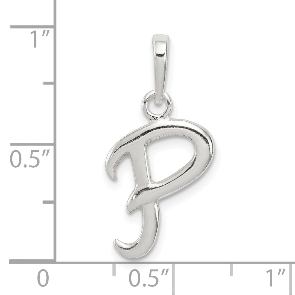 Lovely Rita's Pendants & Charms Sterling Silver Polished Initial P Pendant