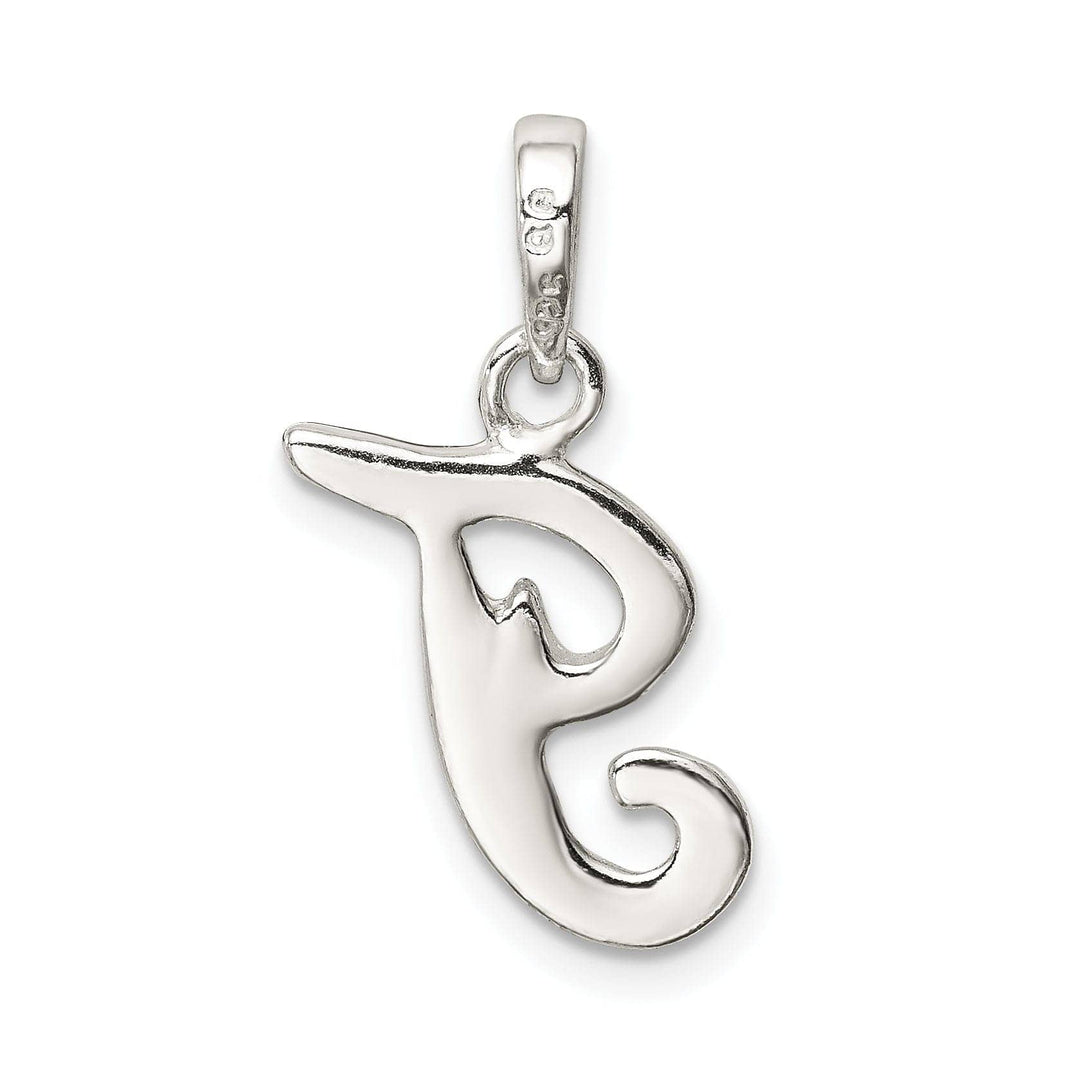 Lovely Rita's Pendants & Charms Sterling Silver Polished Initial T Pendant