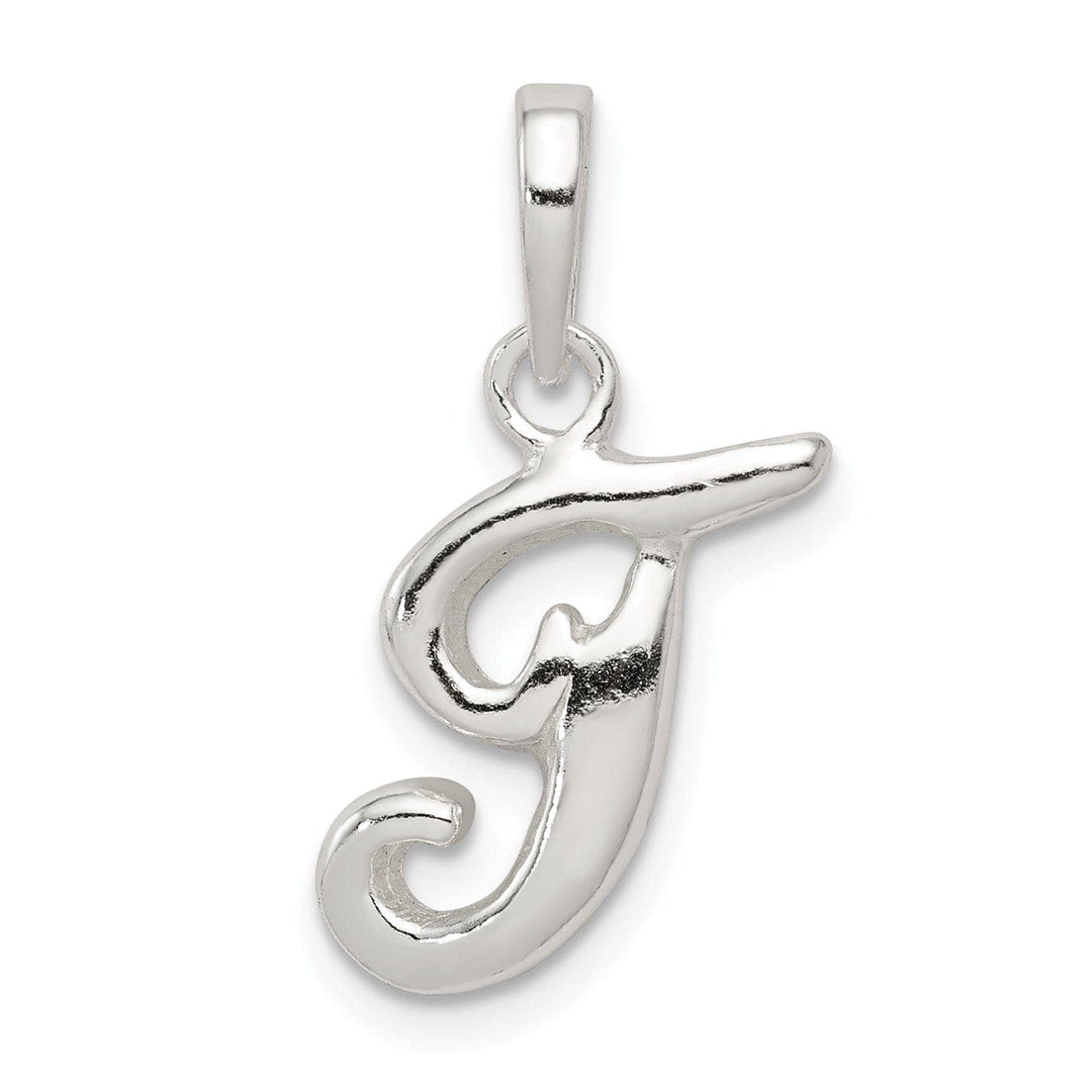 Lovely Rita's Pendants & Charms Sterling Silver Polished Initial T Pendant