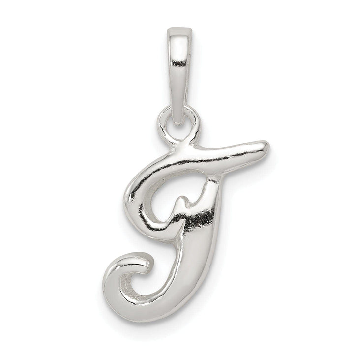 Lovely Rita's Pendants & Charms Sterling Silver Polished Initial T Pendant