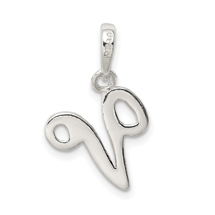 Lovely Rita's Pendants & Charms Sterling Silver Polished Initial V Pendant