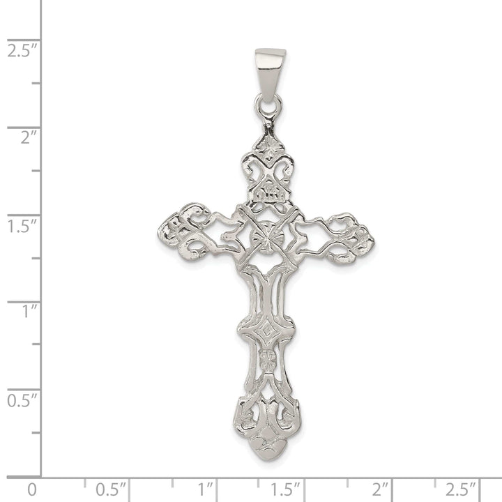 Lovely Rita's Pendants & Charms Sterling Silver Polished INRI Cross Pendant