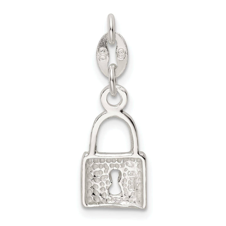 Lovely Rita's Pendants & Charms Sterling Silver Polished Lock Charm Pendant