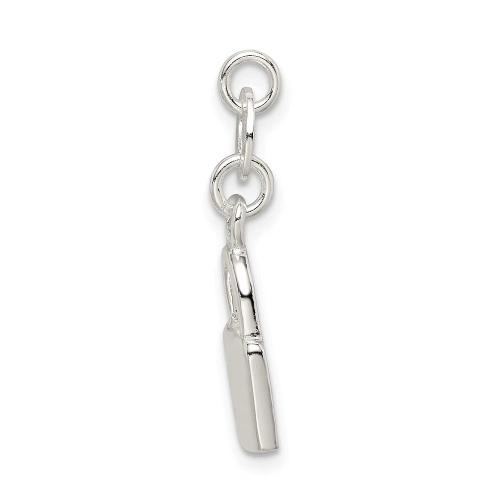Lovely Rita's Pendants & Charms Sterling Silver Polished Lock Charm Pendant