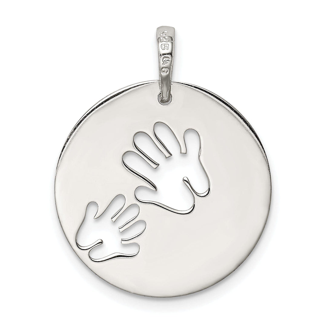 Lovely Rita's Pendants & Charms Sterling Silver Polished Love You Mom Pendant