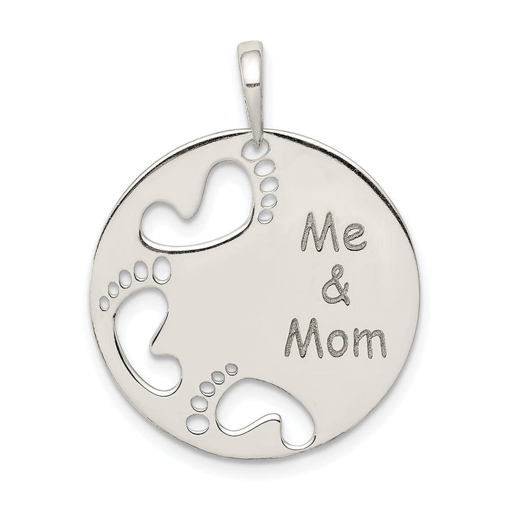 Lovely Rita's Pendants & Charms Sterling Silver Polished Me & Mom Pendant