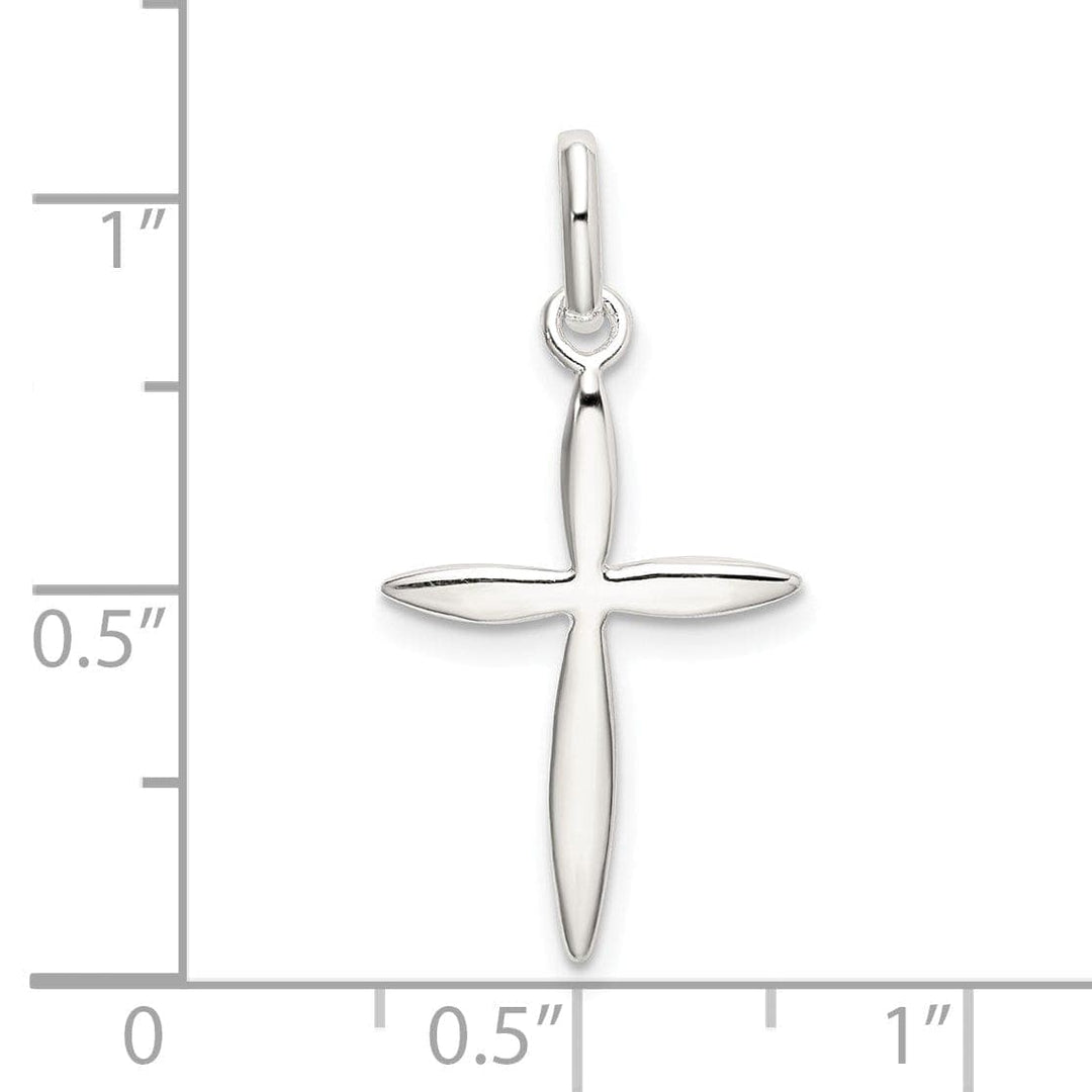 Lovely Rita's Pendants & Charms Sterling Silver Polished Passion Cross Charm