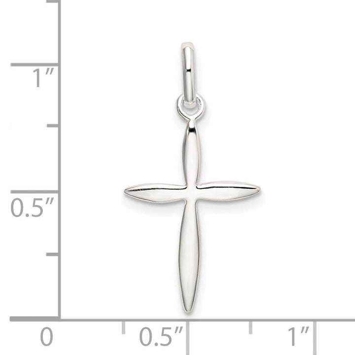Lovely Rita's Pendants & Charms Sterling Silver Polished Passion Cross Charm
