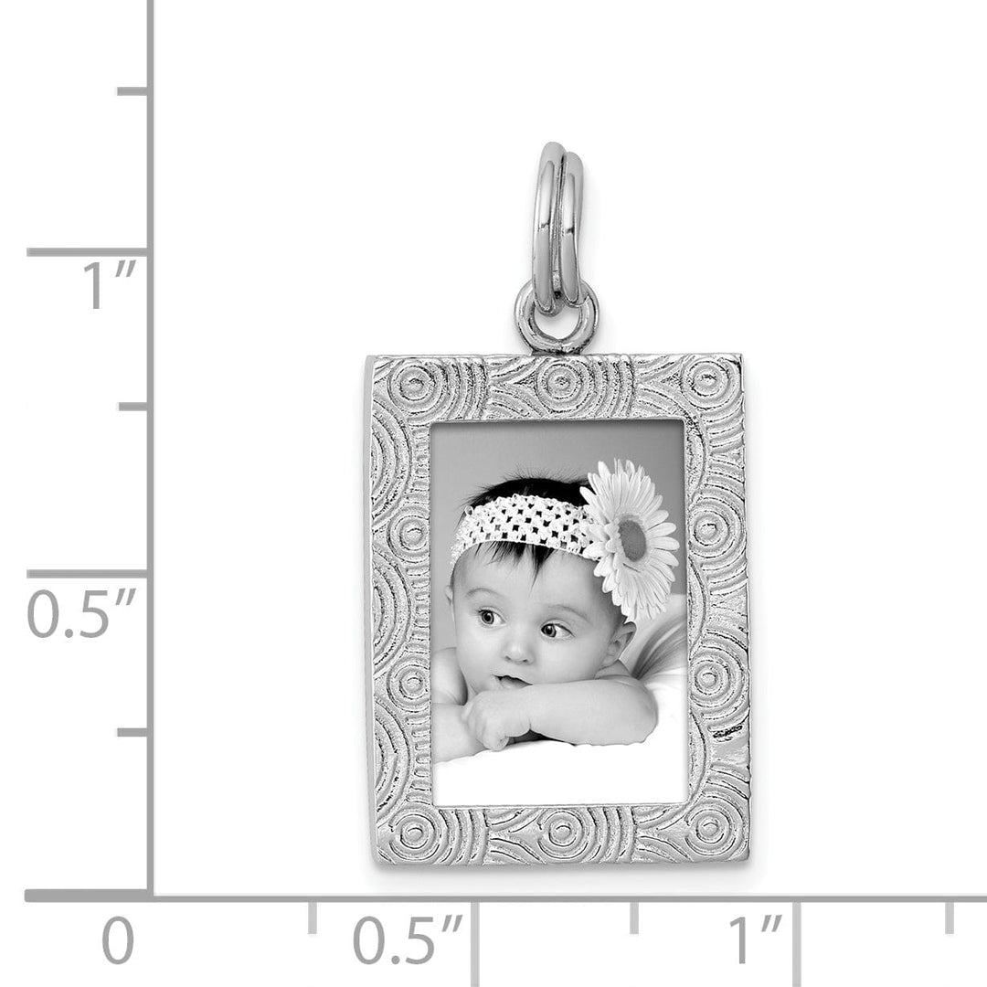 Lovely Rita's Pendants & Charms Sterling Silver Polished Picture Frame Charm