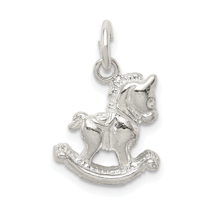Lovely Rita's Pendants & Charms Sterling Silver Polished Rocking Horse Pendant
