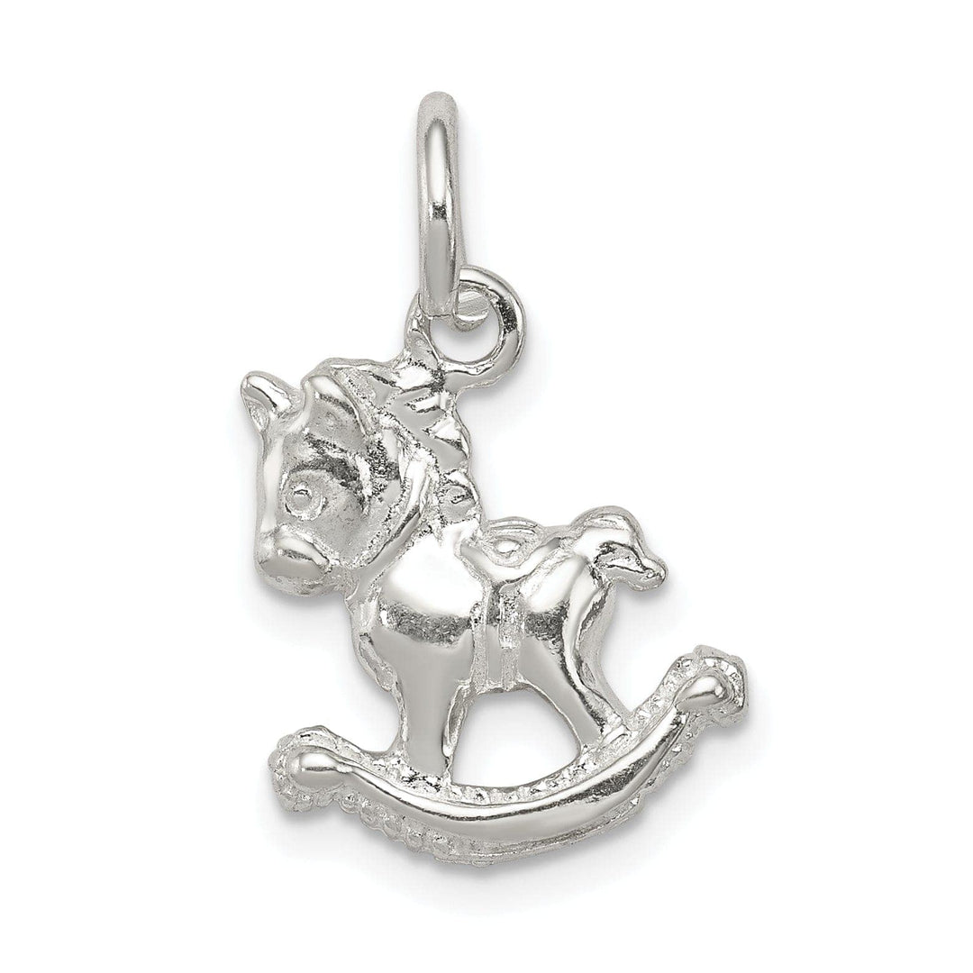 Lovely Rita's Pendants & Charms Sterling Silver Polished Rocking Horse Pendant