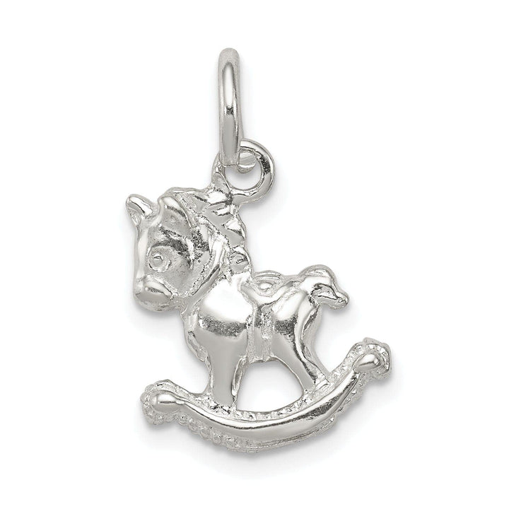 Lovely Rita's Pendants & Charms Sterling Silver Polished Rocking Horse Pendant