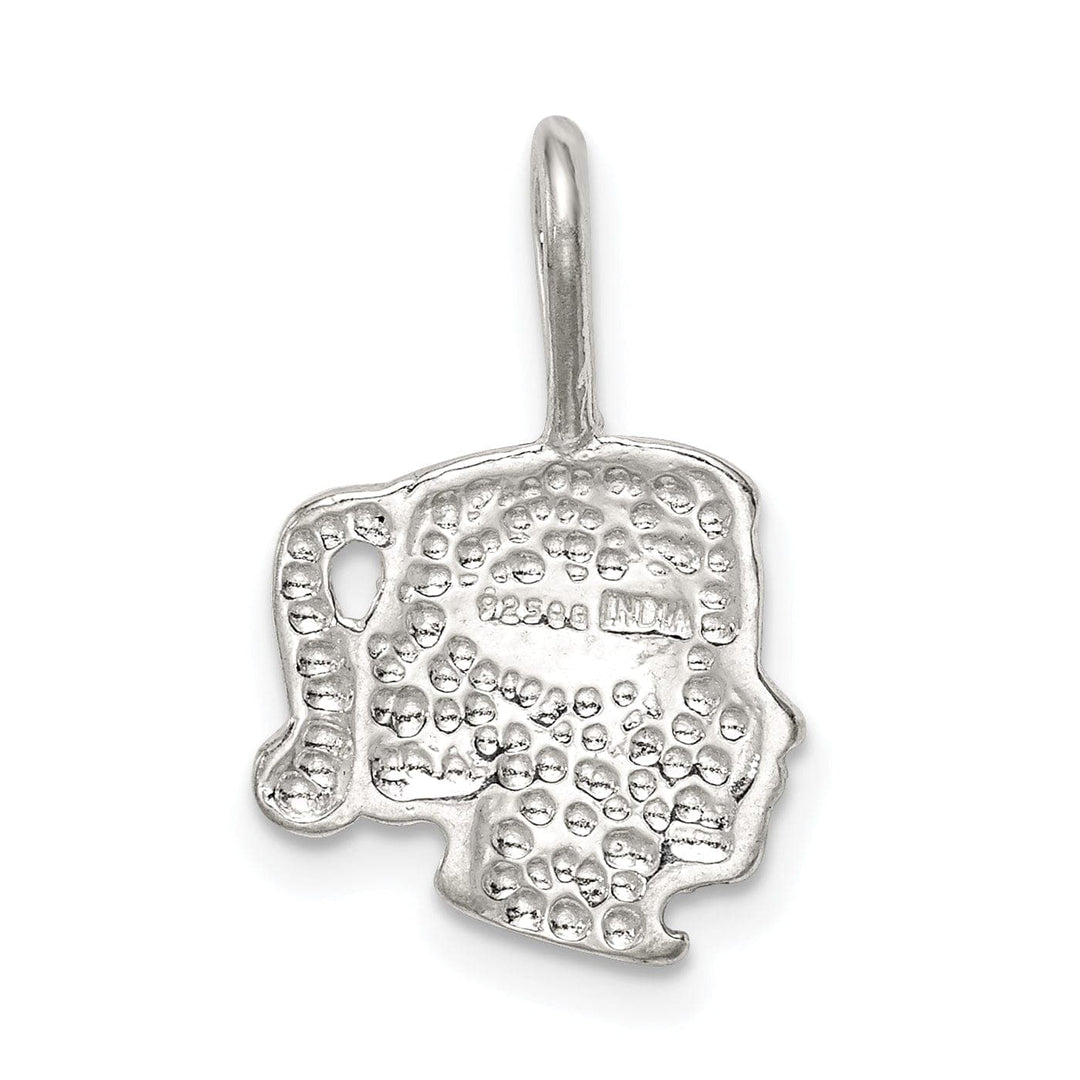 Lovely Rita's Pendants & Charms Sterling Silver Polished Satin Girl Head Charm