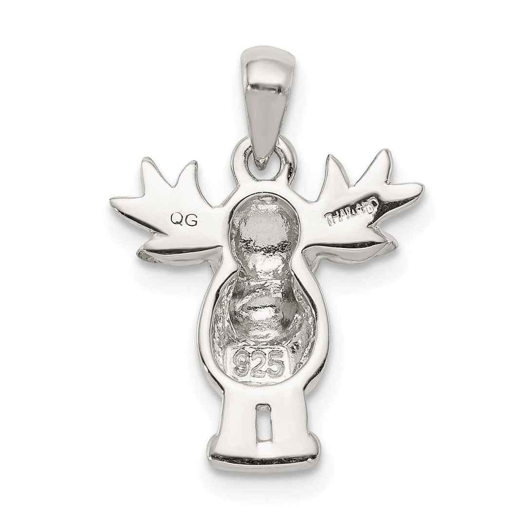 Lovely Rita's Pendants & Charms Sterling Silver Polished Satin Moose Pendant