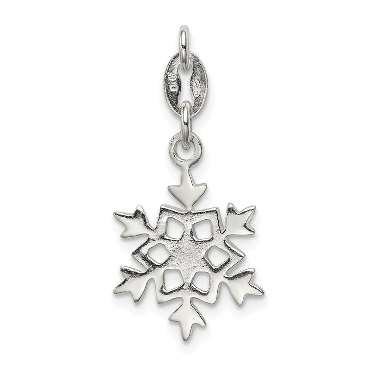 Lovely Rita's Pendants & Charms Sterling Silver Polished Snowflake Pendant