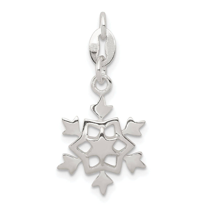 Lovely Rita's Pendants & Charms Sterling Silver Polished Snowflake Pendant