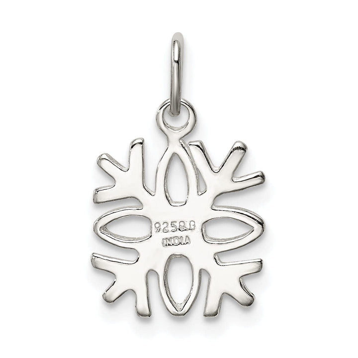 Lovely Rita's Pendants & Charms Sterling Silver Polished Snowflake Pendant