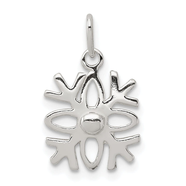 Lovely Rita's Pendants & Charms Sterling Silver Polished Snowflake Pendant