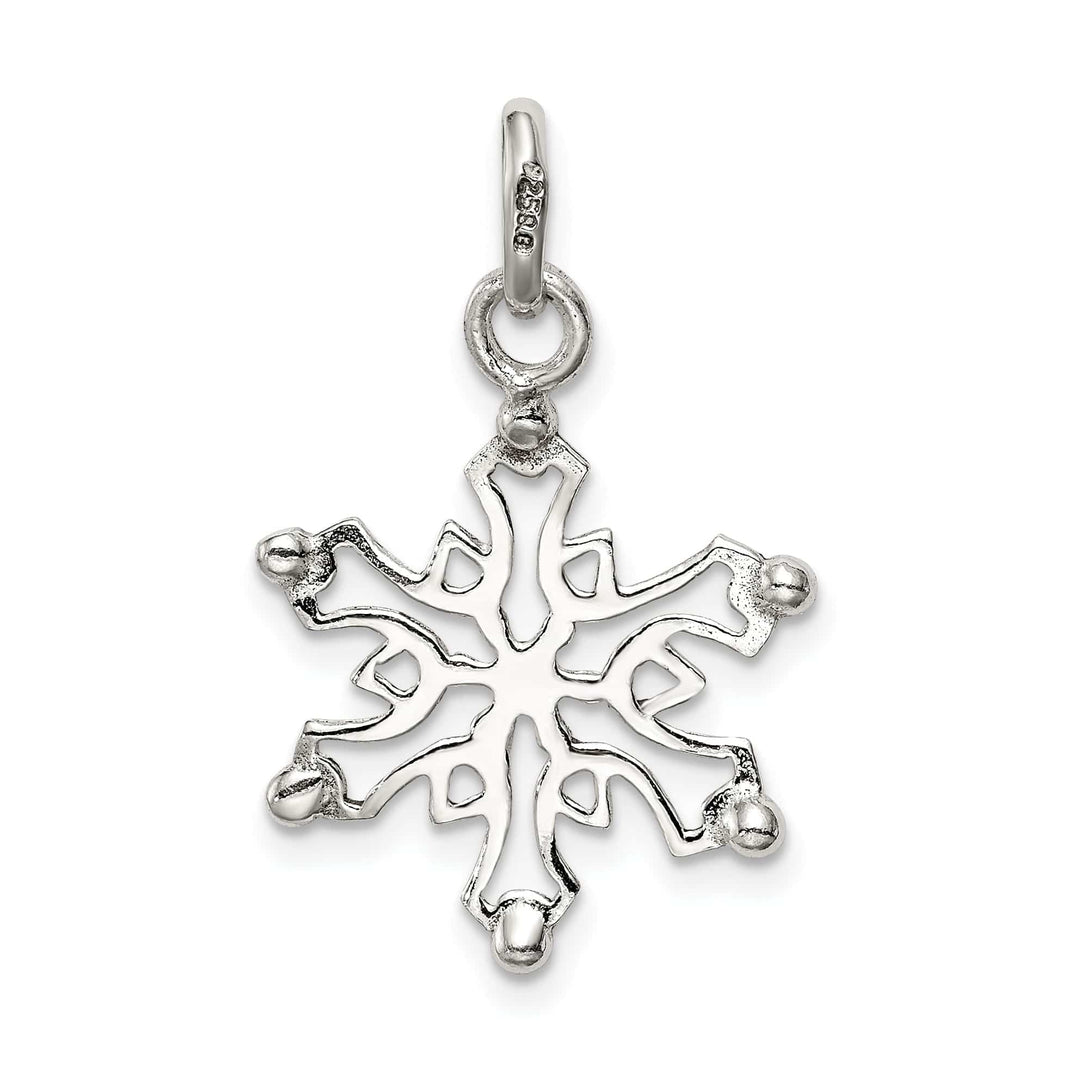 Lovely Rita's Pendants & Charms Sterling Silver Polished Snowflake Pendant
